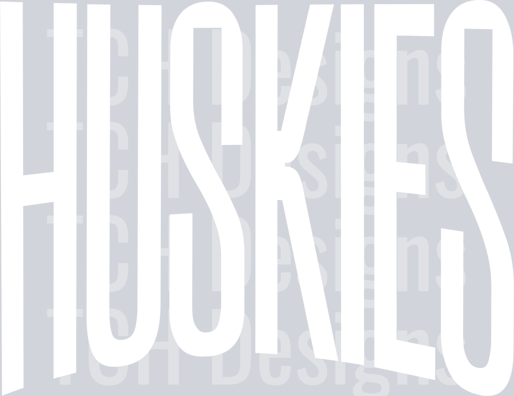 HUSKIES OVERSIZED WHITE