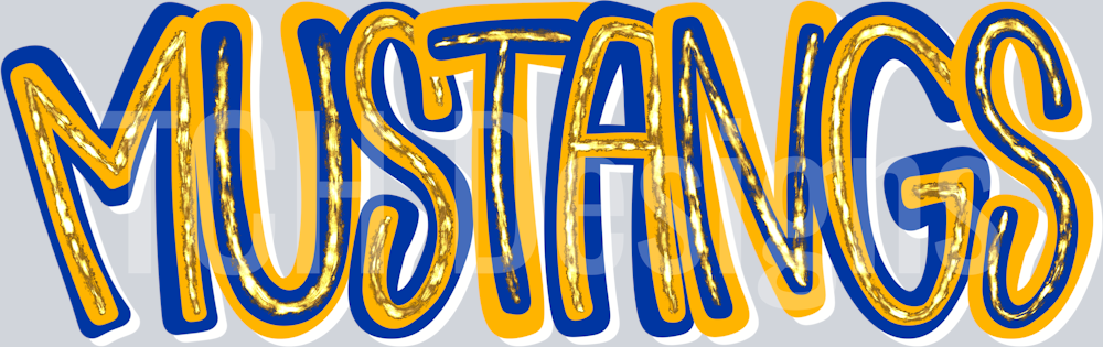 Mustangs_Hand_Lettered_Gold_Glitzy
