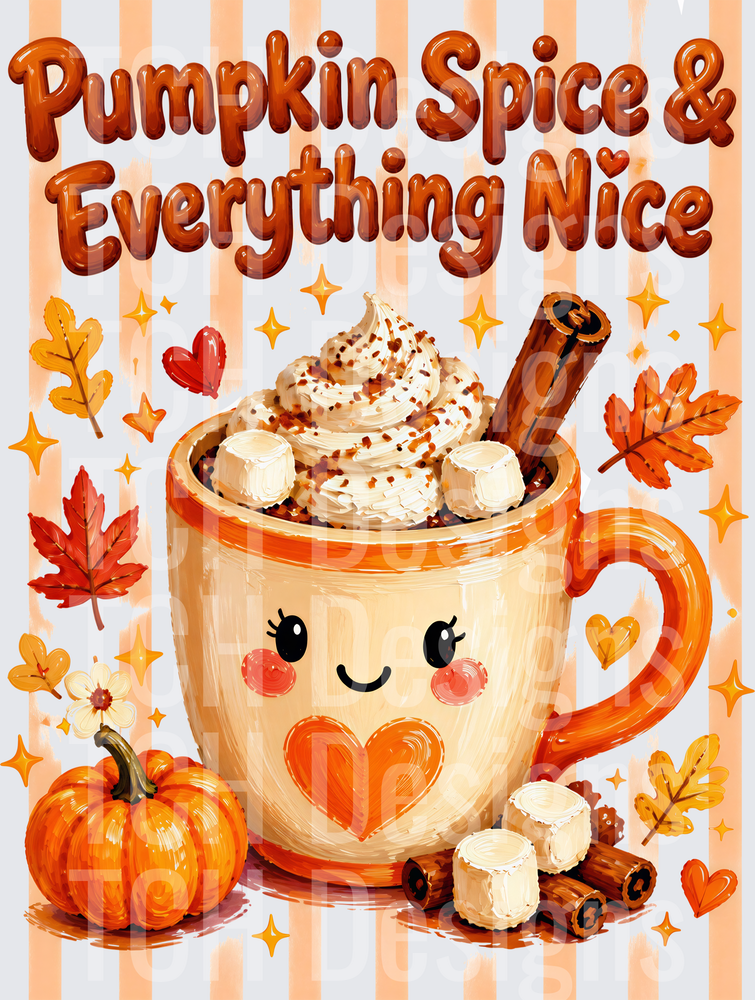 Striped Pumpkin Spice and Everything Nice