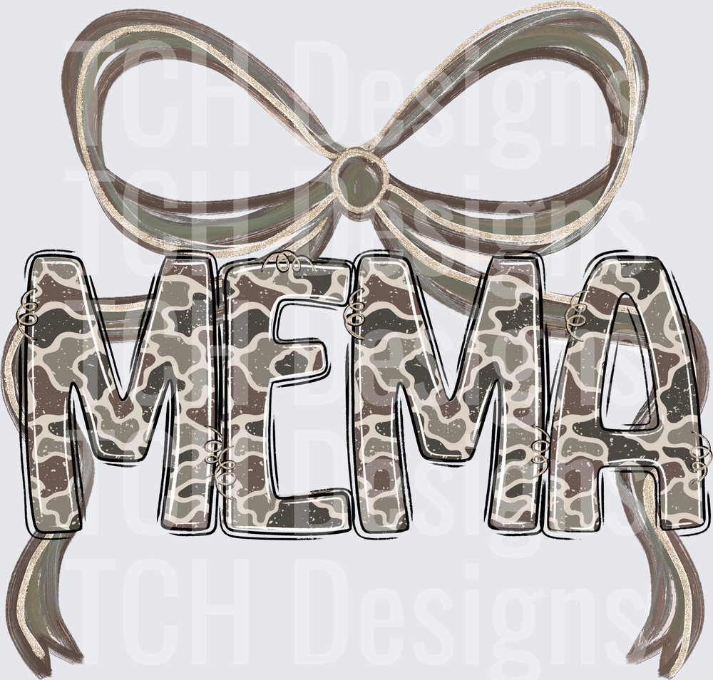 Camo Mema Bow
