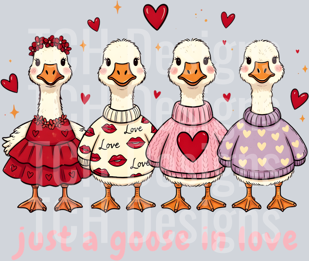 Funny valentine Goose Valentines Day (1)