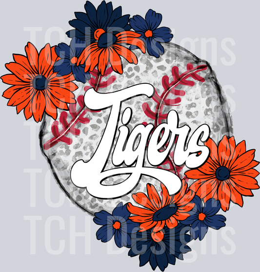TigersFloralBaseball