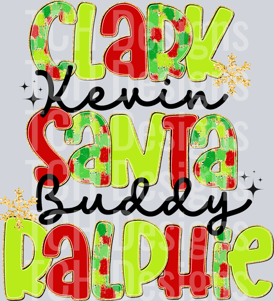 CHRISTMAS NAME WORDS CLARK KEVIN