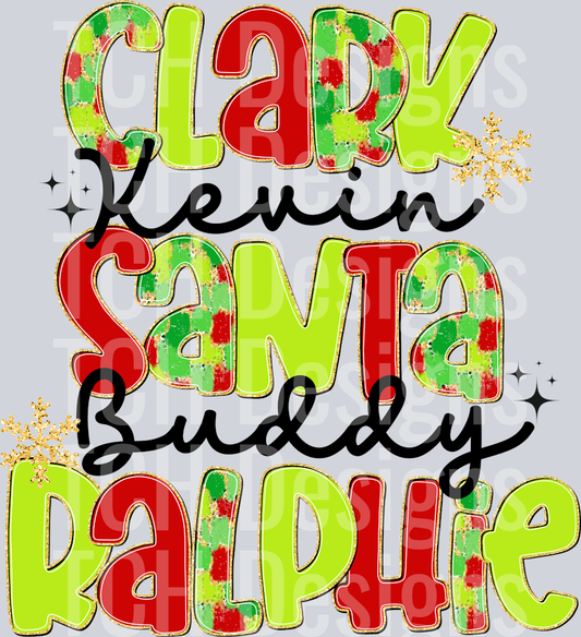 CHRISTMAS NAME WORDS CLARK KEVIN
