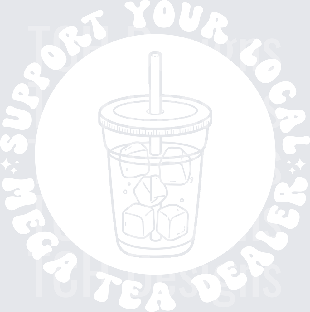 SUPPORT YOUR LOCAL MEGA TEA DEALER POCKET WHITE