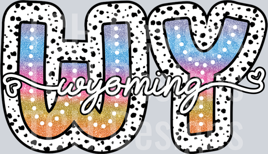 WYOMING-TIEDYE DOTTIE STATE