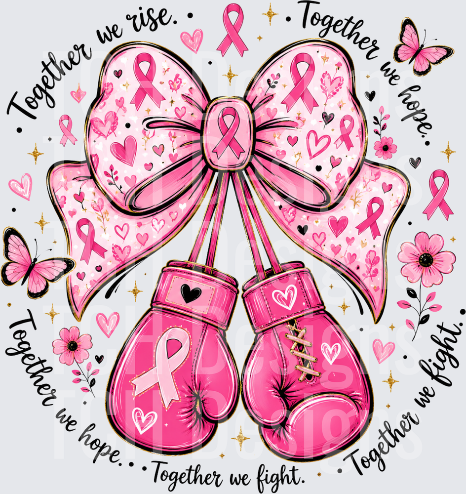 Breast Cancer Glove and Bow