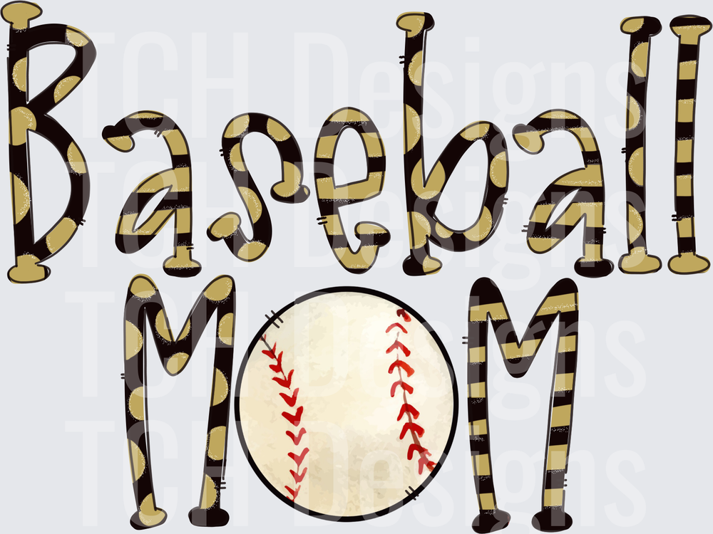 BASEBALL MOM BLACK