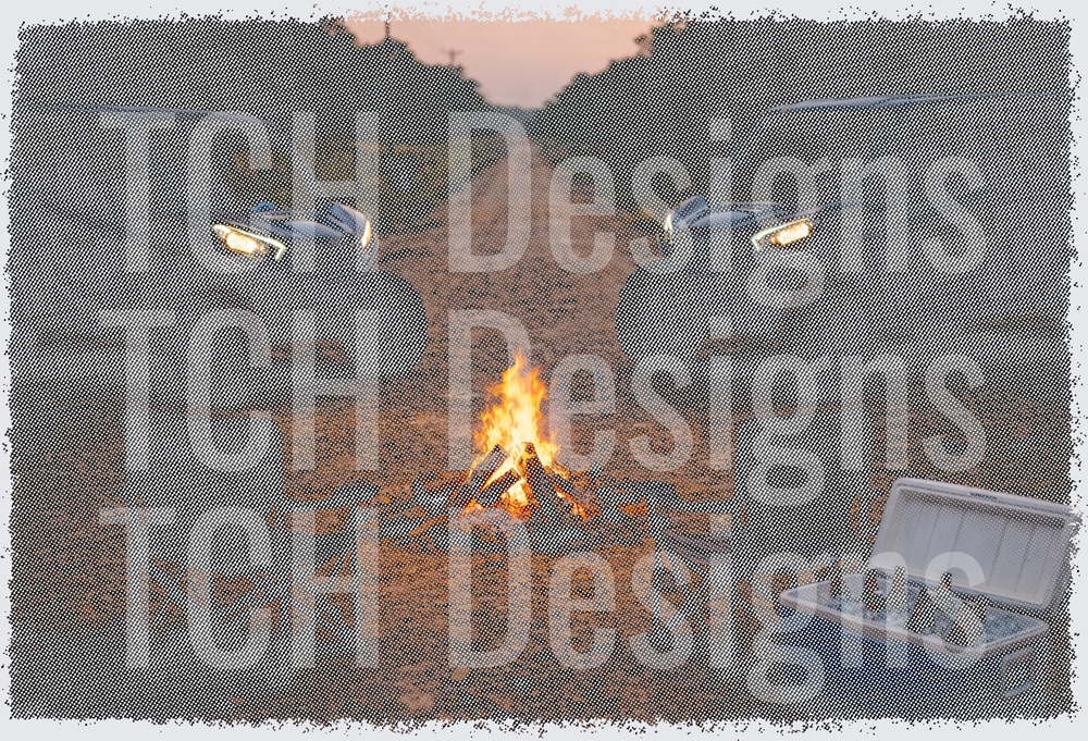 side by side halftone