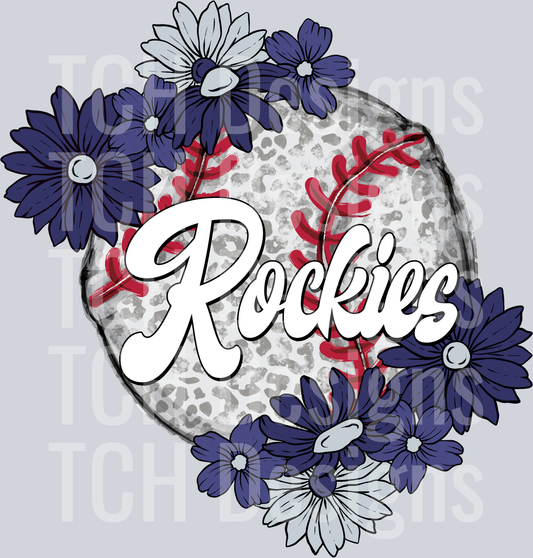 RockiesFloralBaseball