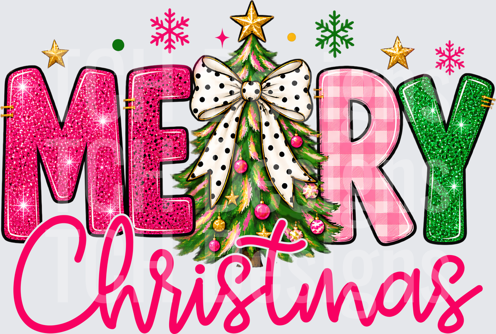 Pink Merry Christmas