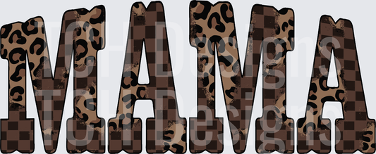 mama checkered cheetah