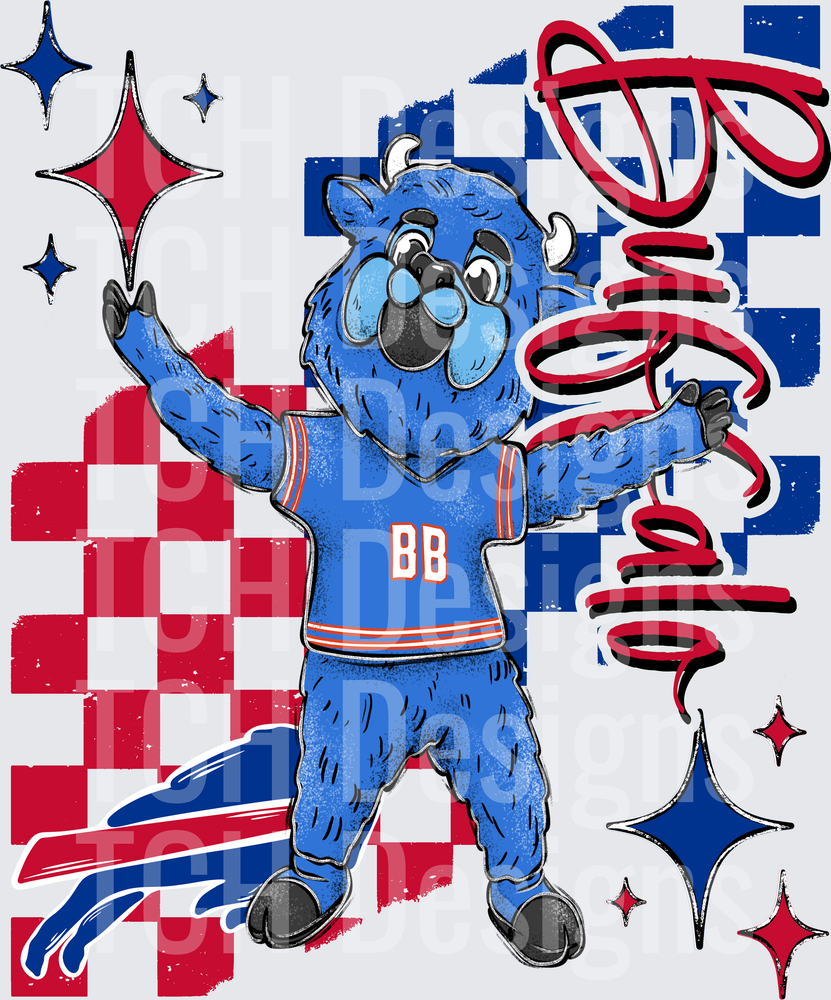 B Bills checkered