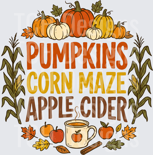 PUNPKINS CORN MAZE APPLE CIDER