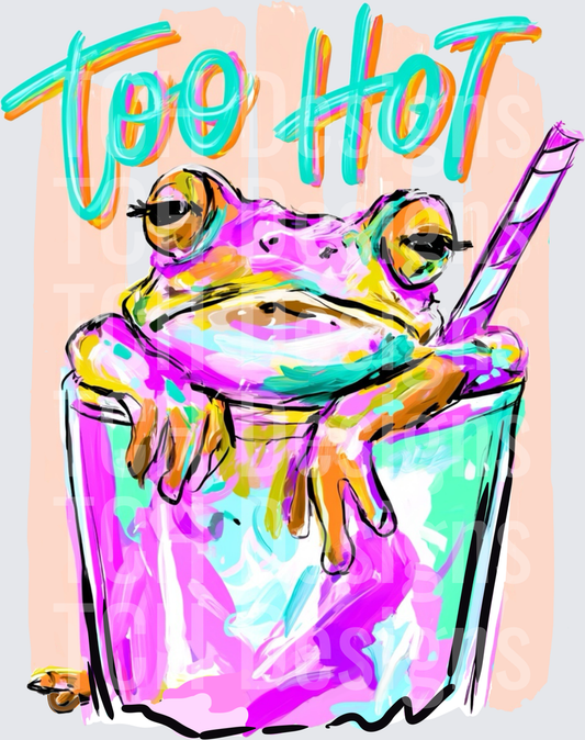 Too hot frog