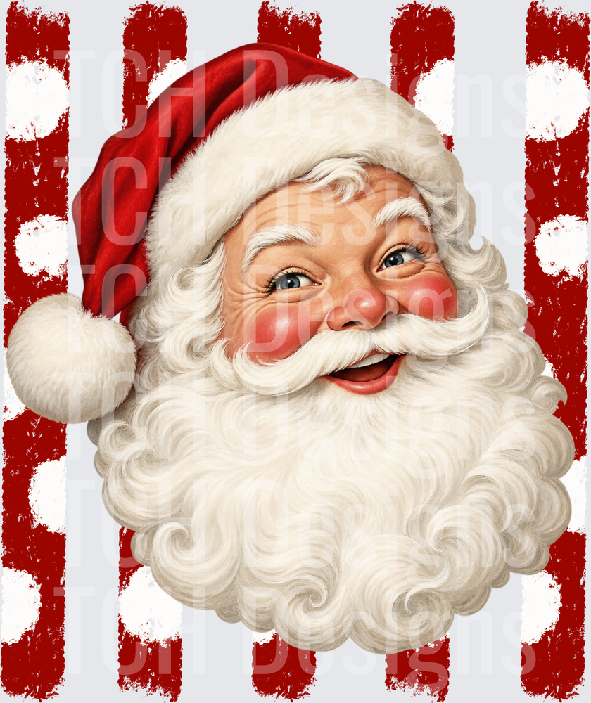 Santa polkadot stripe