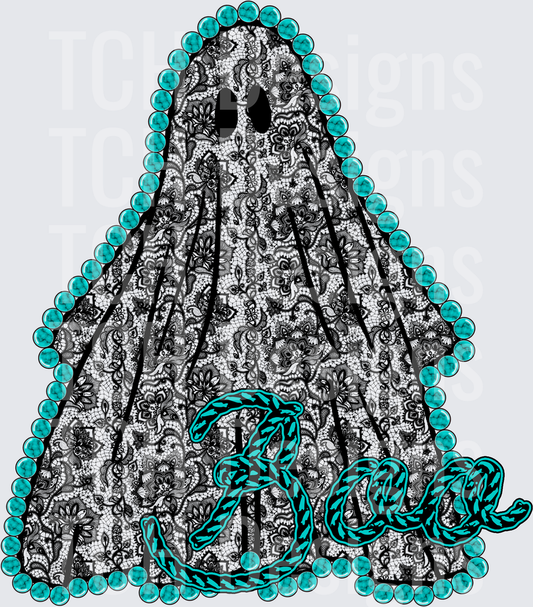 Turquoise And Lace Ghost