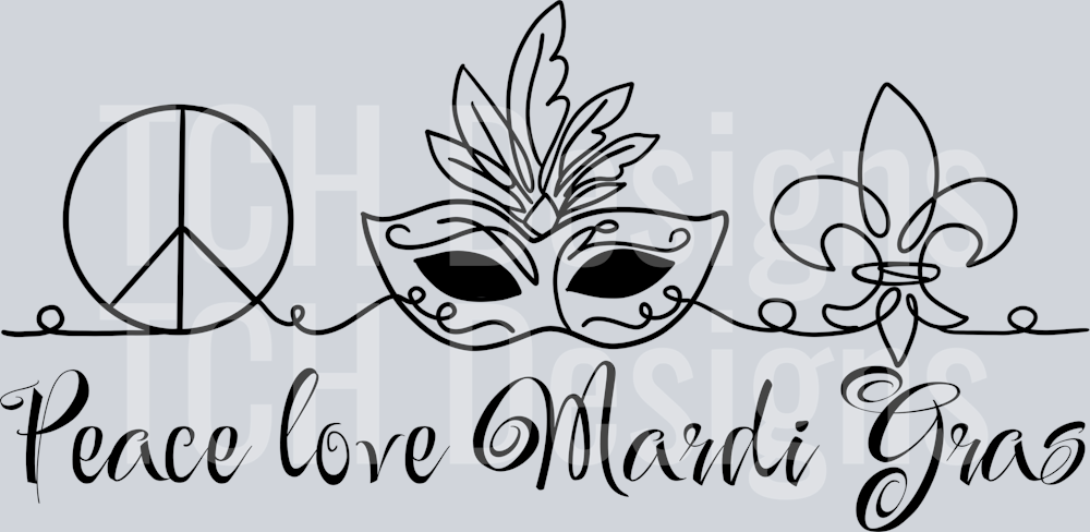 peace love mardigras line drawing - Copy