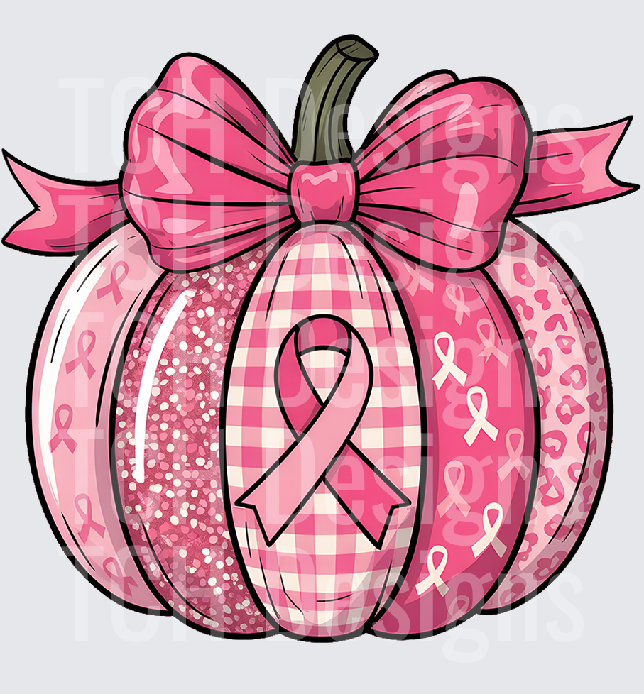 Breast Cancer Pumpkin