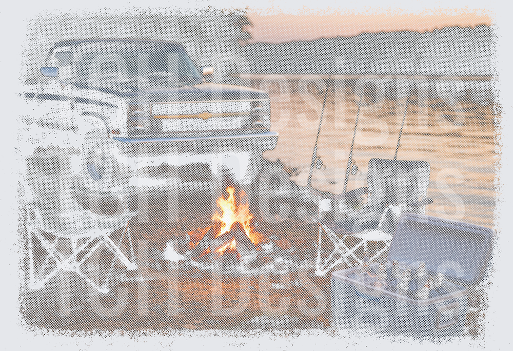 chevy truck halftone