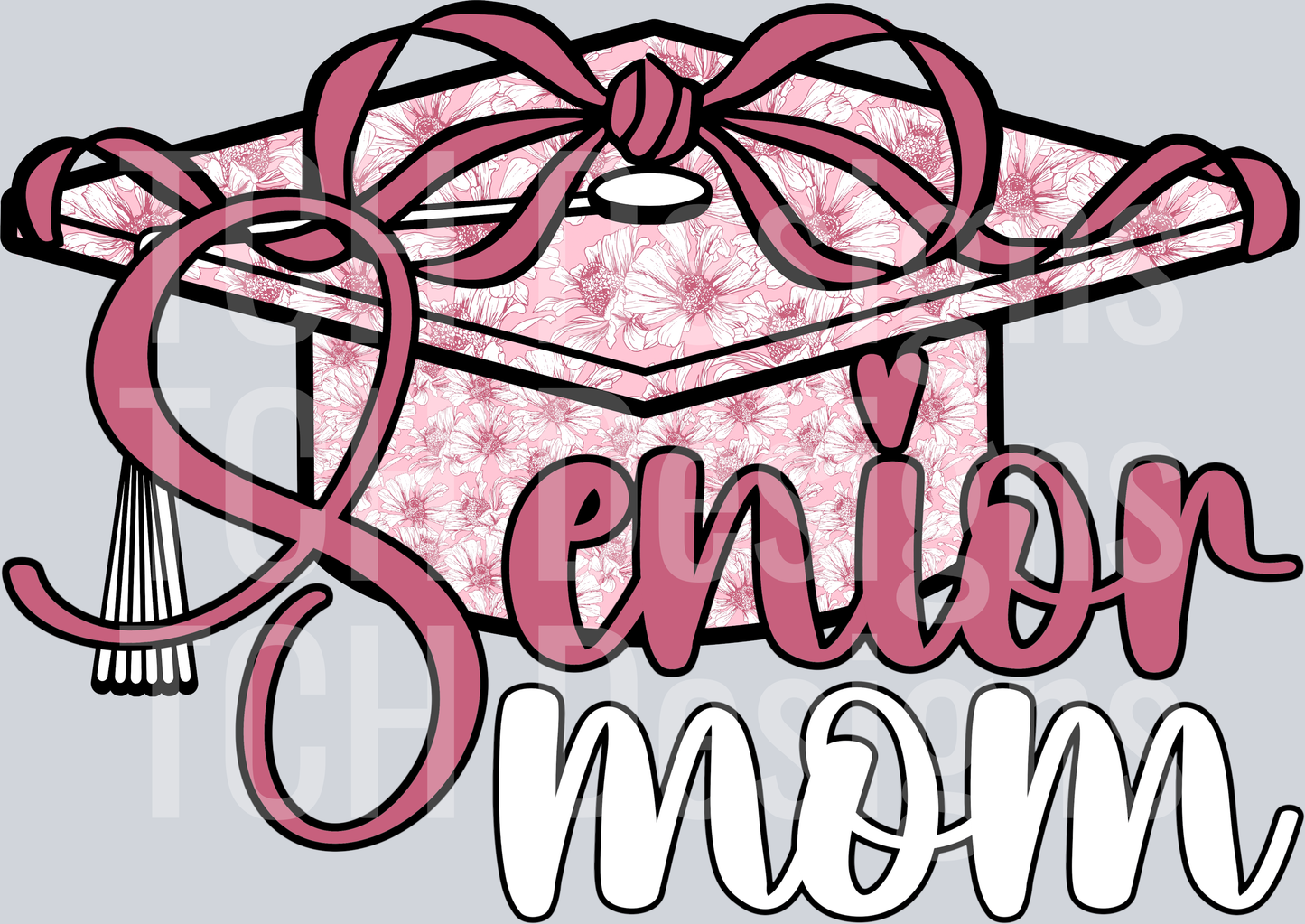 Pink Floral Senior Mom