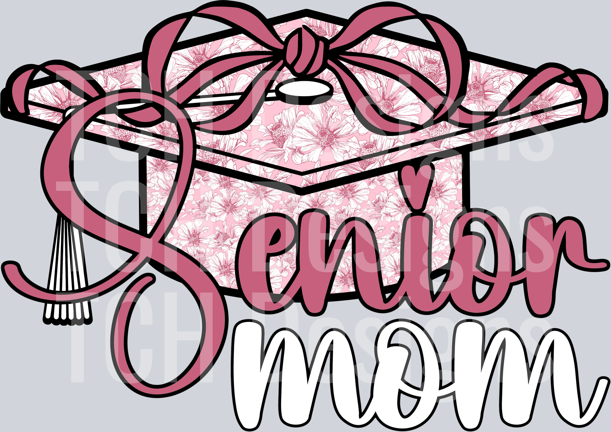 Pink Floral Senior Mom