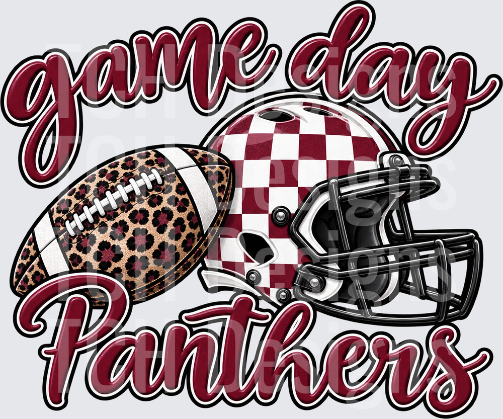 Checkered Game Day Panthers
