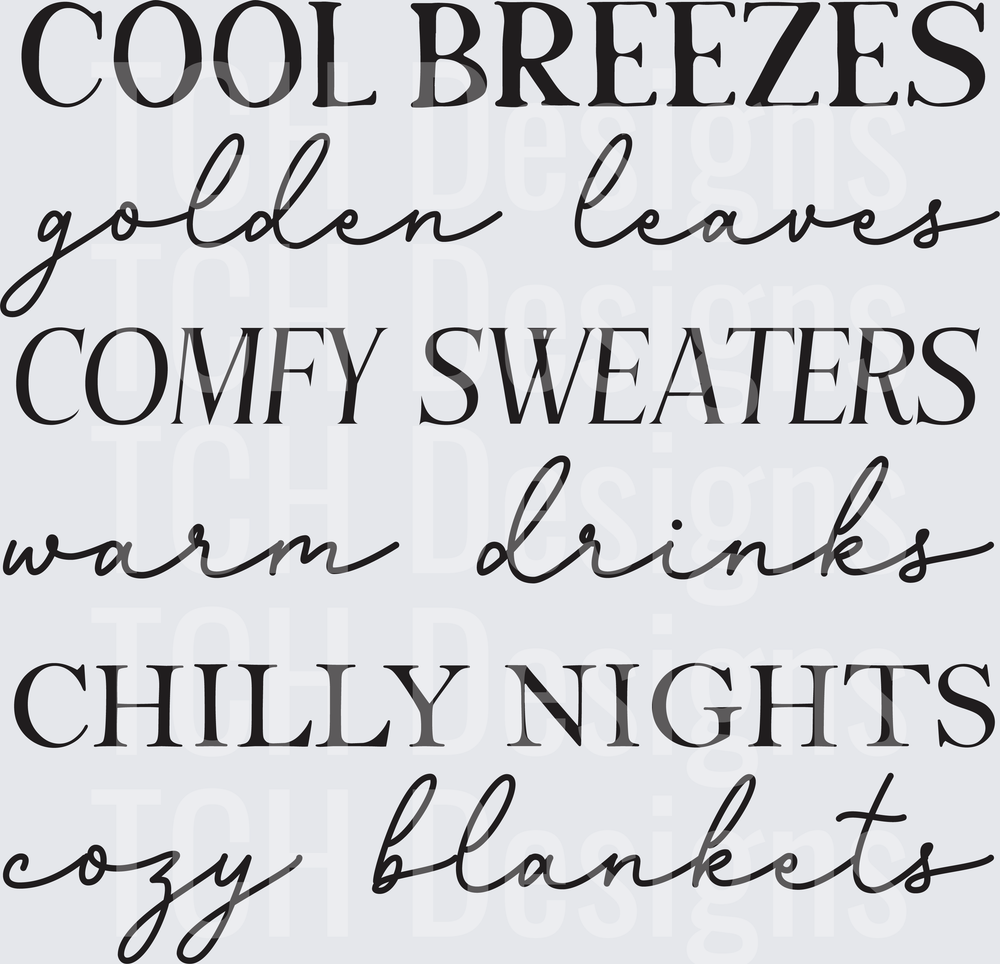 Cool Breezes Golden Leaves