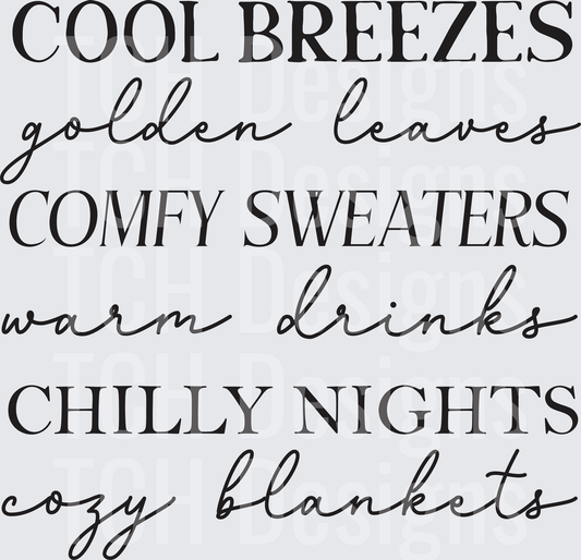 Cool Breezes Golden Leaves