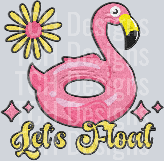 Lets float faux emb HWDS