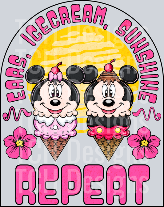 ears icecream sunshine repeat HWDS