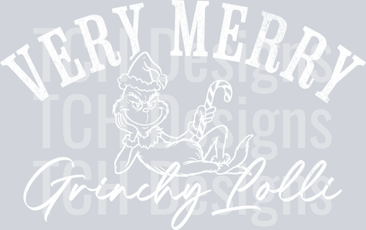 Very merry Grinchy Lolli