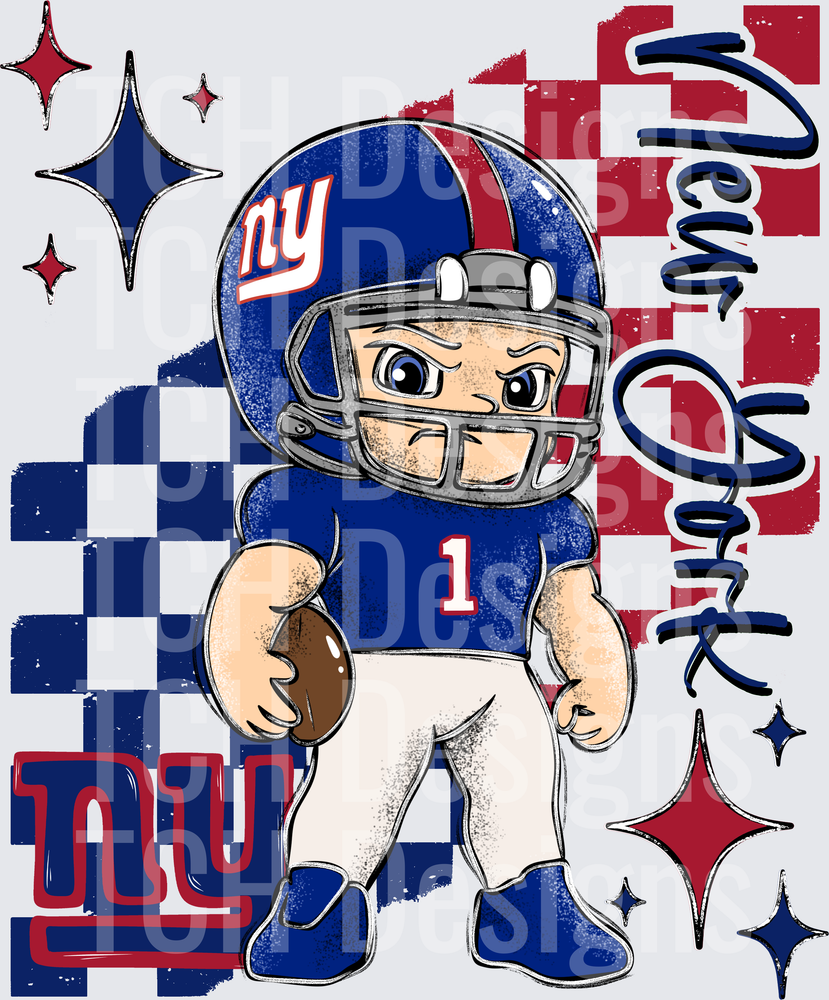 NY Giants checkered