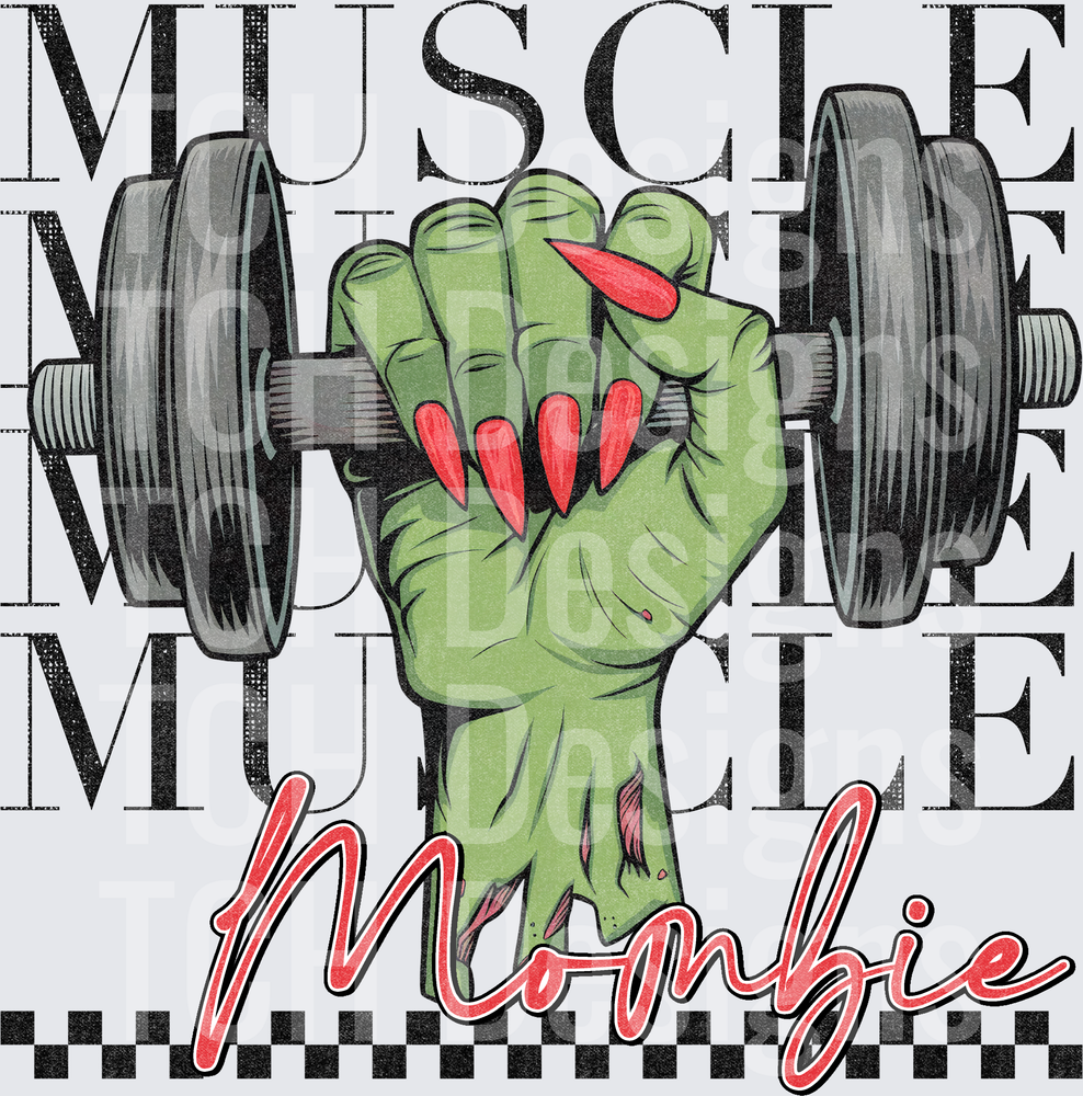 Muscle Mombie Zombie Hand Lifting Dumbbell Halloween Fitness