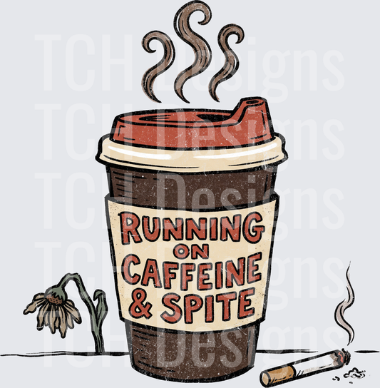 running on caffeine and spite hwds