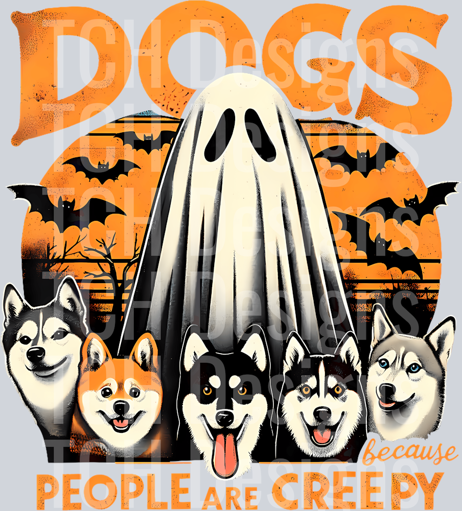 11 Dogs Because People Are Creepy Funny Halloween Dog Lover T-Shirt