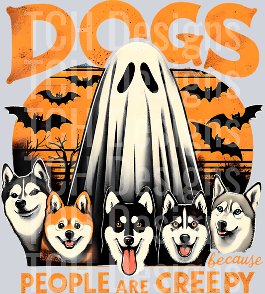 11 Dogs Because People Are Creepy Funny Halloween Dog Lover T-Shirt