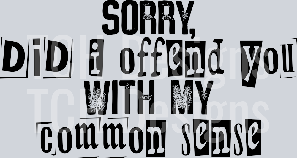 SORRY DID I OFFEND YOU