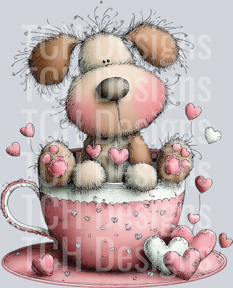 Whimsical Valentine Bunny Clipart (15)