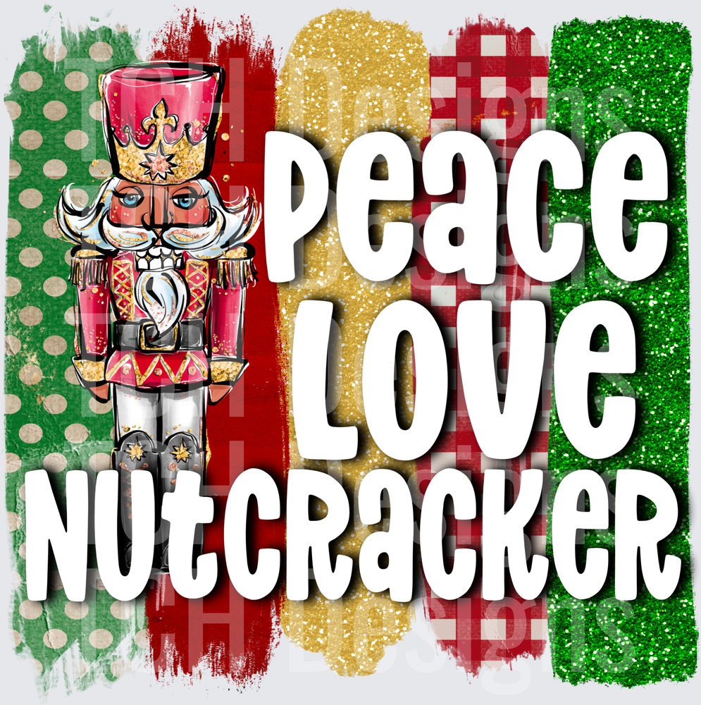 PEACE LOVE NUTCRACKER