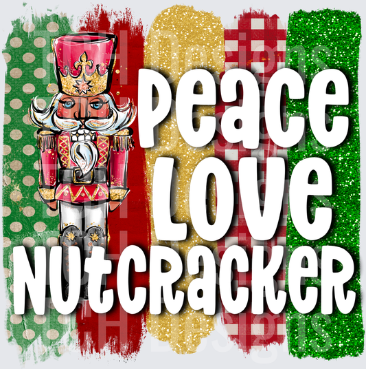 PEACE LOVE NUTCRACKER
