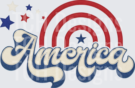 America faux patch hwds