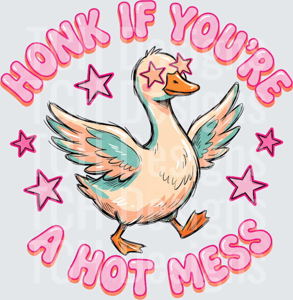 honk if youre a hot mess hwds