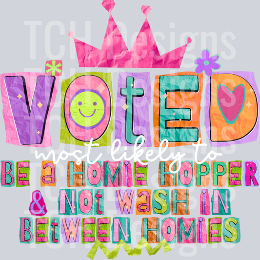 voted most likely to be a homie hopper white