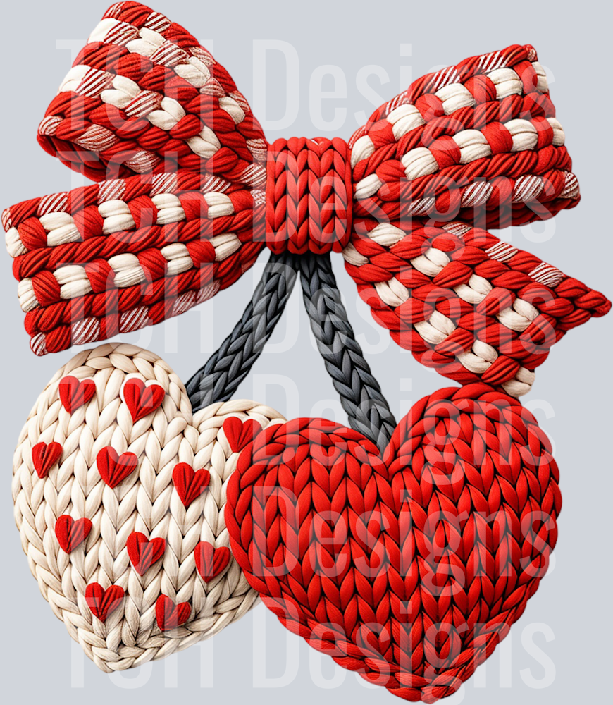 Faux Crochet Valentines Day Png