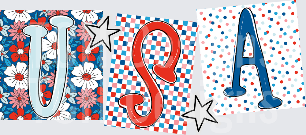 USA doodle
