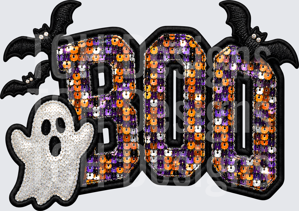 BOO FAUX SEQUIN
