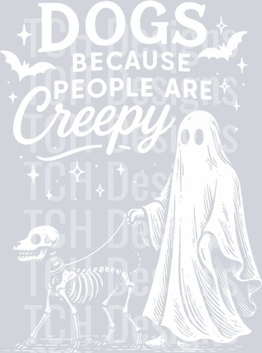40 Dogs Because People Are Creepy Halloween Canine Skeleton Dog Premium T-Shirt