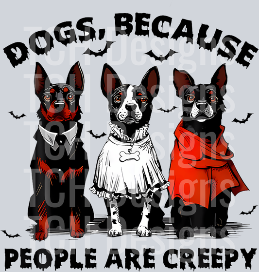 30 Dogs Because People Are Creepy Halloween T-Shirt