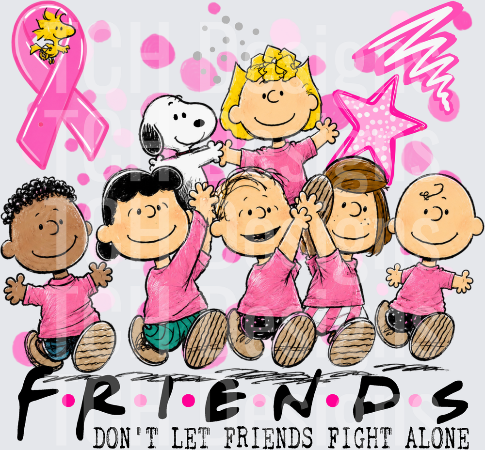 FRIENDS DONT LET FRIENDS FIGHT ALONE CHARLIE BROWN